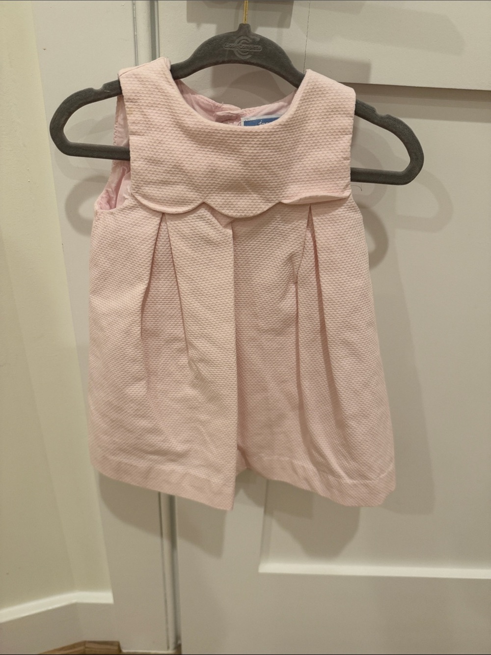 Jacadi Pink Scallop-Collar Girls Dress